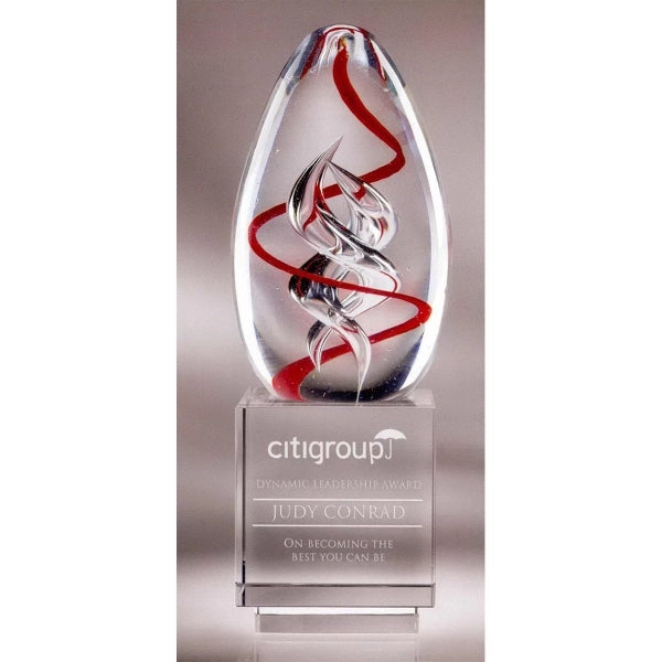 Large Spiro Art Glass Award