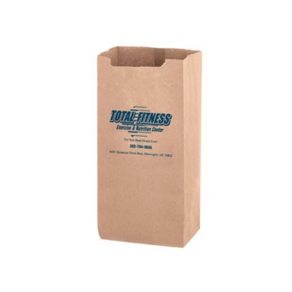 Natural Kraft Heavyweight Nail & Coin Bag 8 lb - Flexo Ink