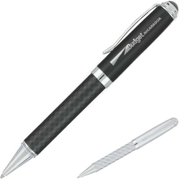 Obsidian Brass Twist Ballpoint