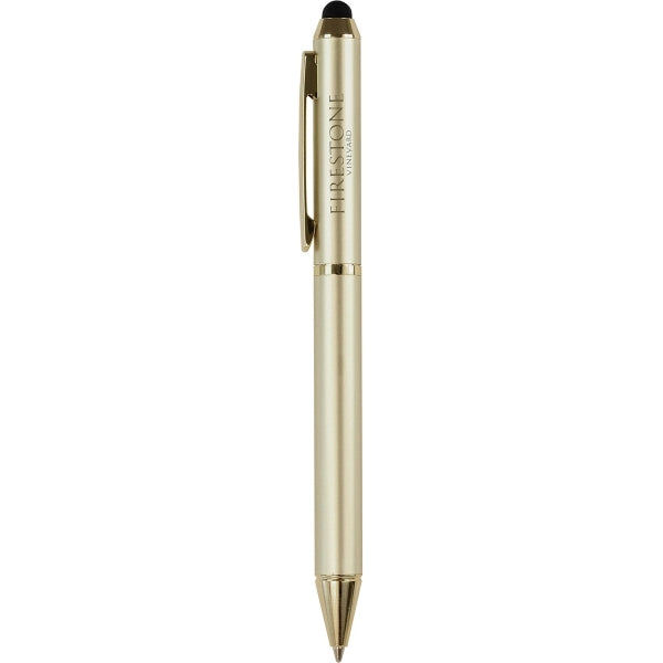 Tapper Brass Gold Colored Stylus Ballpoint Pen