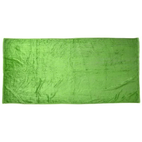 Lime Green 32x64 Silky Velour type Beach Towels.