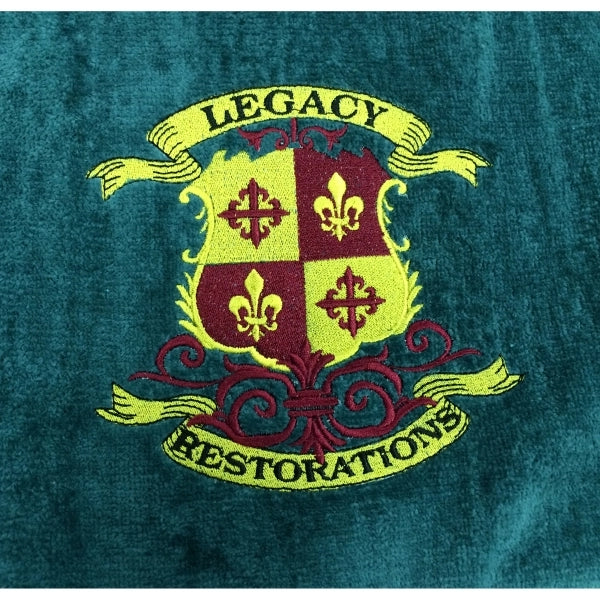 Hunter Green 30x60 Terry Velour Promotional Beach Towel.