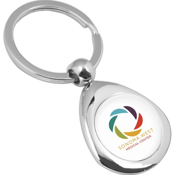 Geo Economy Metal Keyholder with PhotoImage Full Color Dome