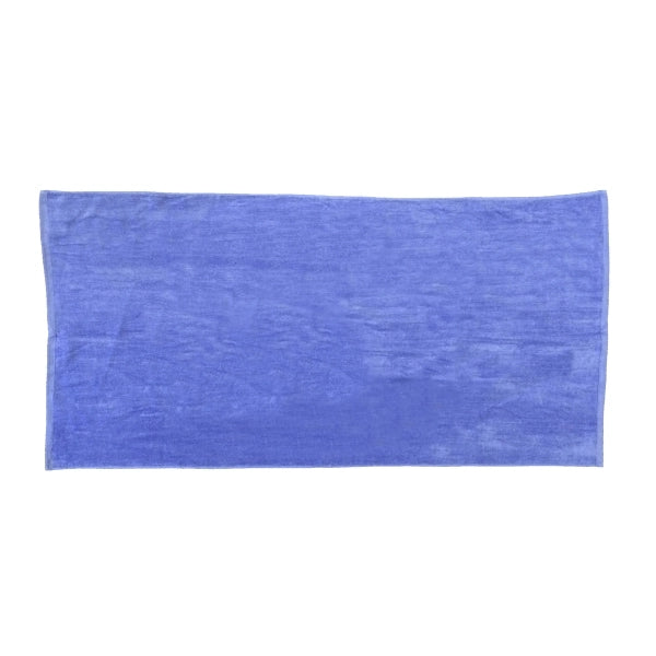 Tone SILK Caribbean Blue 28x58 Velour Beach Towel