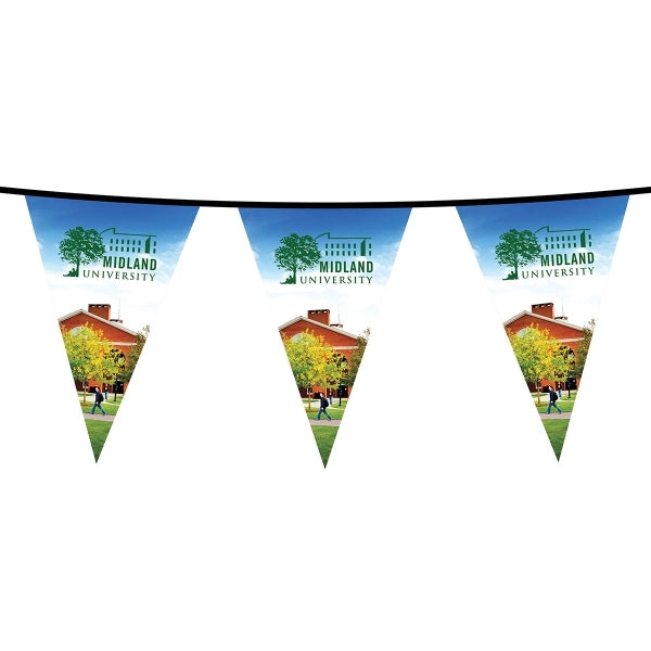 60' PVC Triangular Pennant String