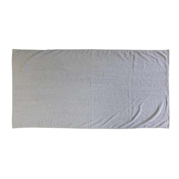 Cool Gray 30x60 Terry Velour Promotional Beach Towel.