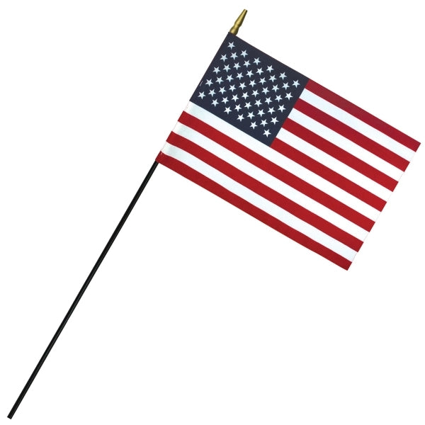8"x 12" Deluxe Polyester U.S. Stick Flag on a 1/4" Dowel