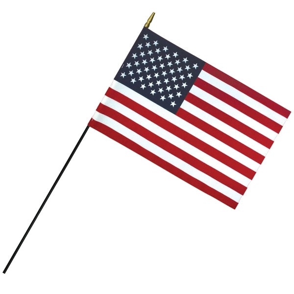 16" x 24" Deluxe Polyester U.S. Stick Flag on a 3/8" Dowel
