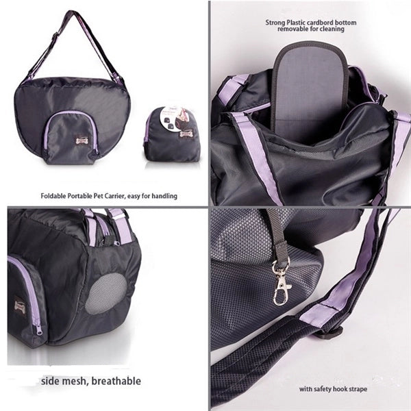 Folding Pet Backpack Dog Carrier Travel Bag