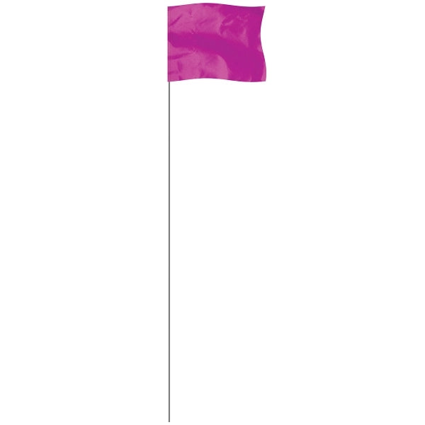 Purple 4" x 5" Marker Flag on a 21" Wire