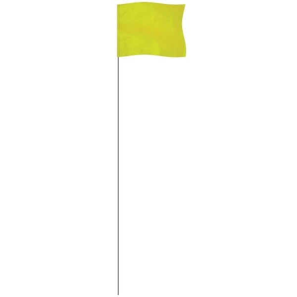 Lime 4" x 5" Marker Flag on a 21" Wire