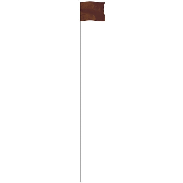 Brown 4" x 5" Marker Flag on a 36" Wire