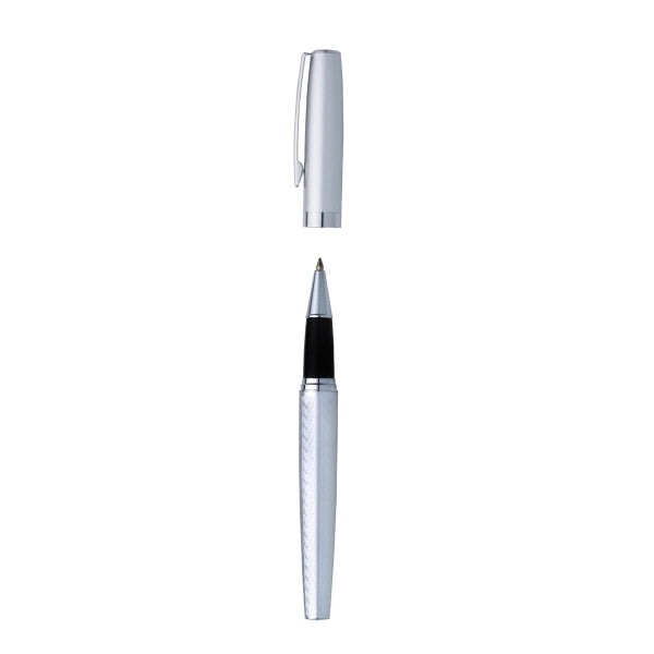 Sleek Brass Cap-Off Rollerball