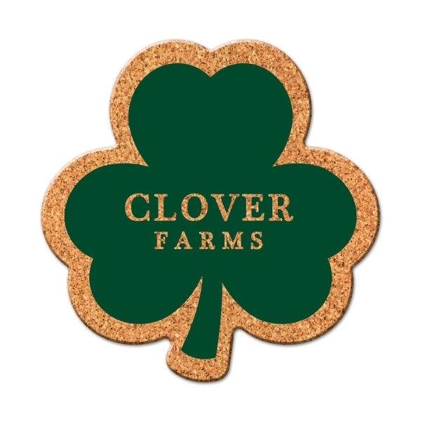 Shamrock Shaped Cork Coaster
