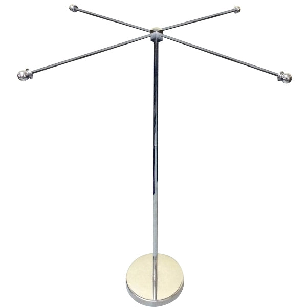 11-19.7" Metal Telescopic Flagpole w/ 4 Banners