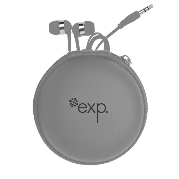 Round Eva Case with Color Matching Earphones