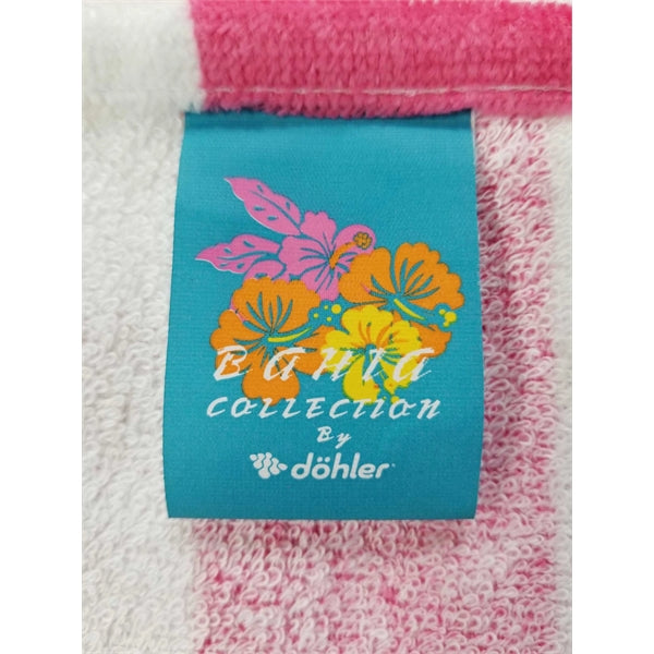 30x60 Pink Cabana Striped Beach Towel Bahia Collection.