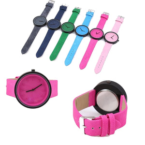 Unisex Fashion Canvas Belt Wrist Watch