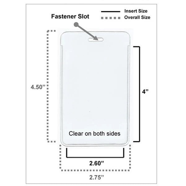 Economy Vertical Badge holder