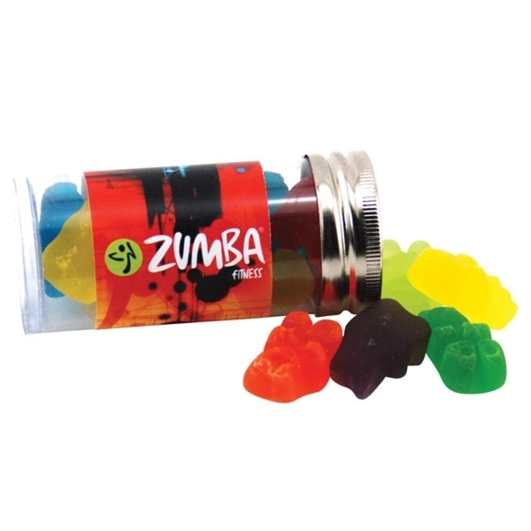 Swedish Fish in a 3 " Plastic Tube with Metal Cap