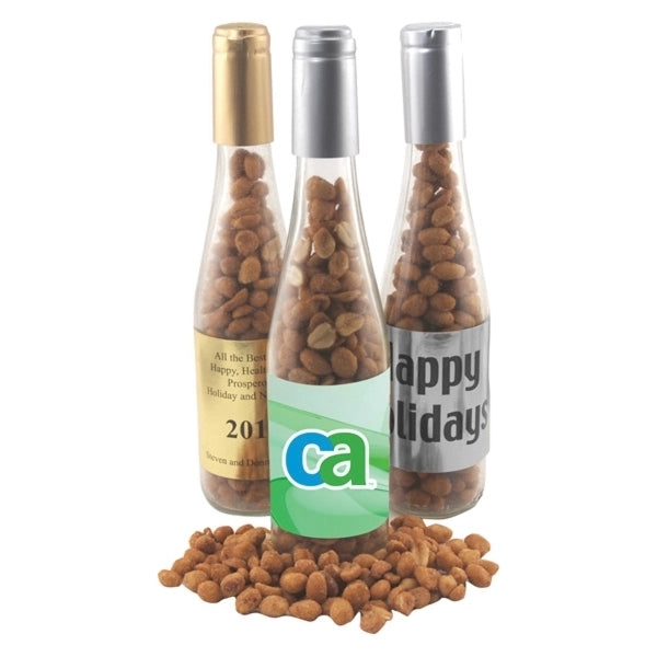 11" Champagne Bottle with Honey Roasted Peanuts