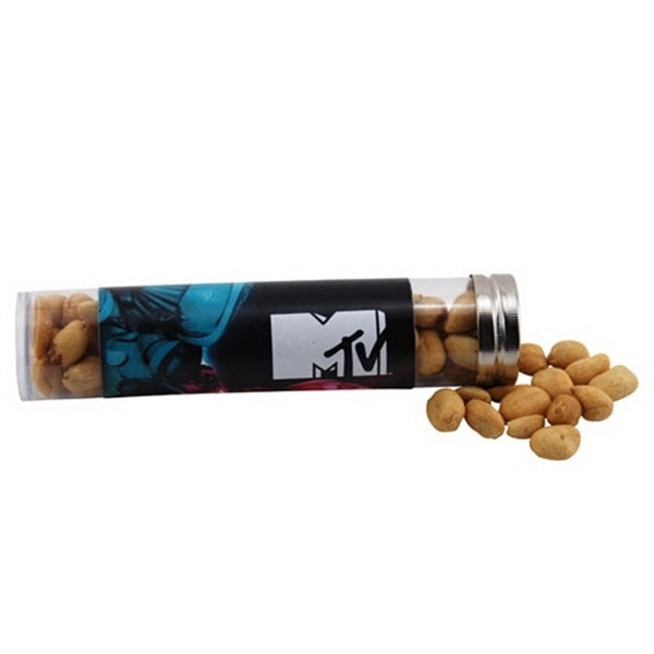 Peanuts in a 6 " Plastic Tube with Metal Cap