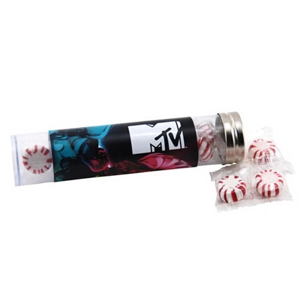Starlight Peppermints in a 6 " Plastic Tube with Metal Cap