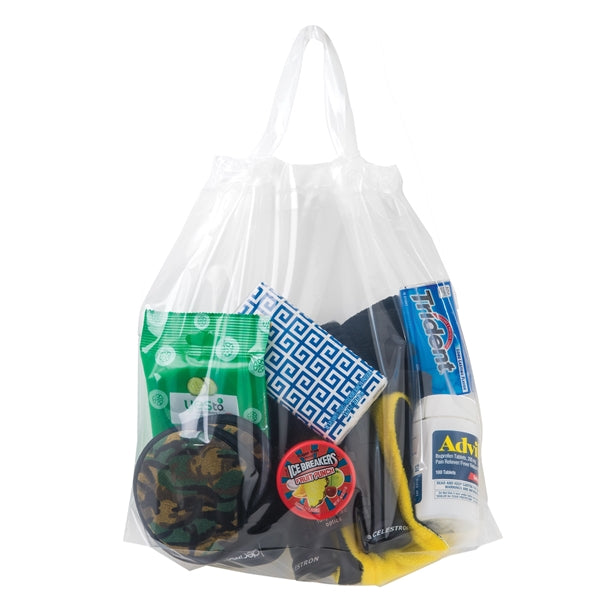 Crystal Clear Poly-Draw Tape Bag- Flexo