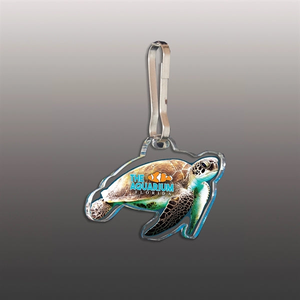 Ultra Vivid Clear Acrylic Zipper Pull