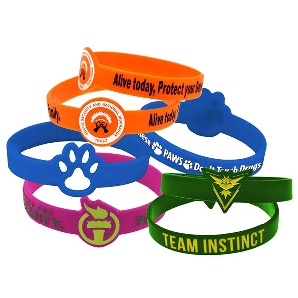 IMPACT BANDS COLOR FILLED WRISTBANDS
