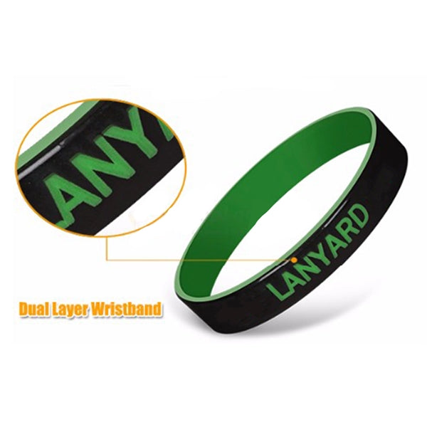 2 TONE COLOR COATED WRISTBANDS