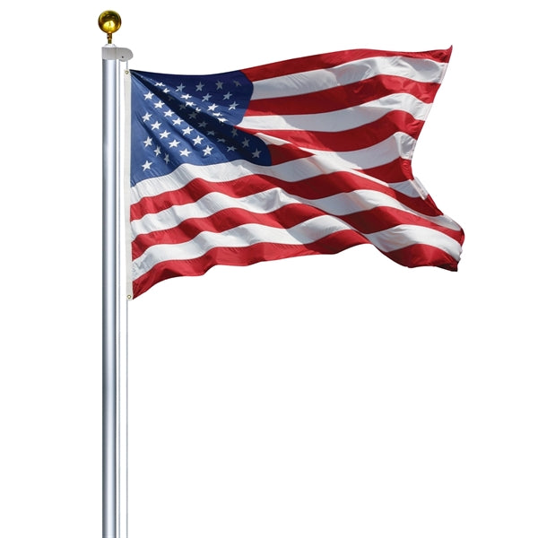 20' Aluminum Sectional Flagpole with Flag