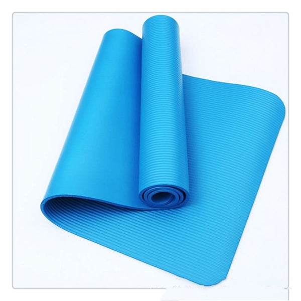 Solid Color Single Side Embossed Fitness Yoga Mat
