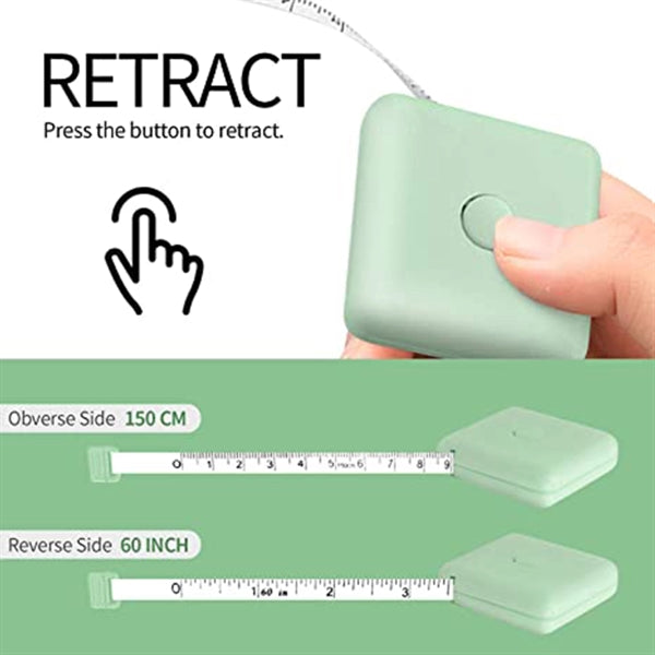 Retractable Keychain Measuring Mini Tape