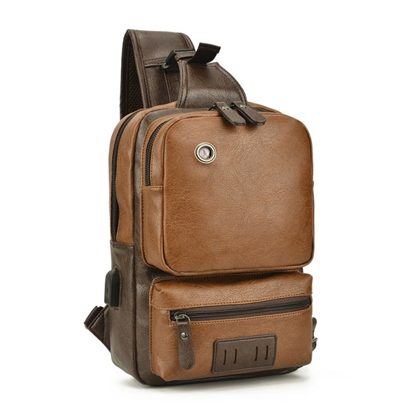 Pu Large Capacity Crossbody Backpack