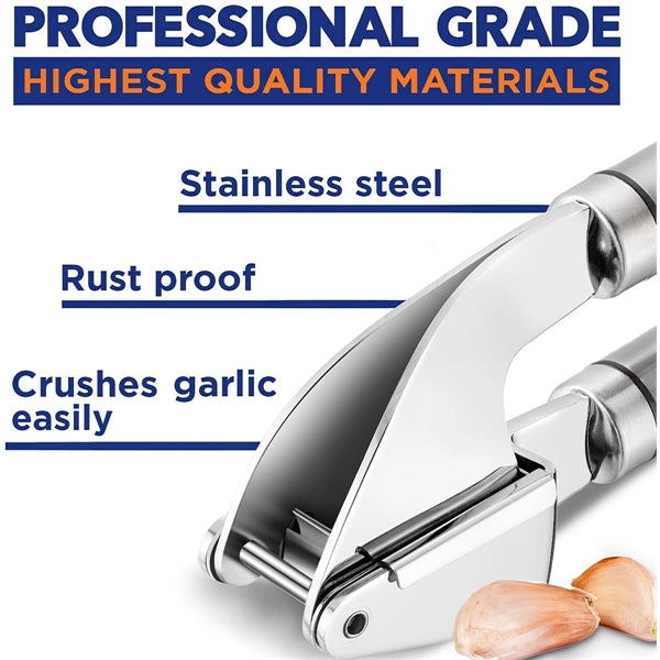 Stainless Steel Garlic Press