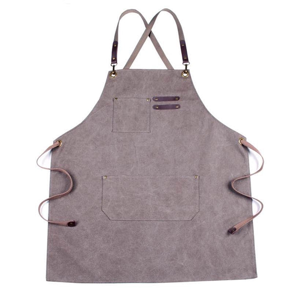 Kitchen Style Washed Canvas Apron