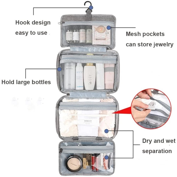 Large Capacity Hanging Toiletry Bag