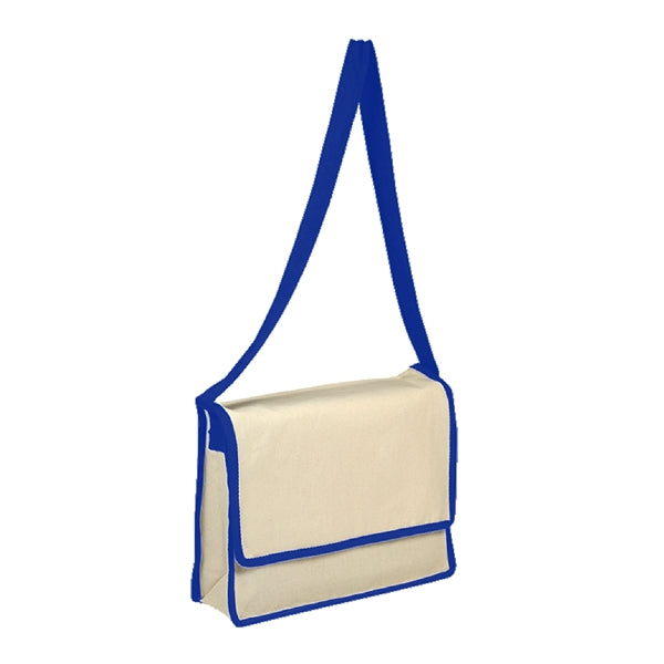 10 oz. Cotton Canvas Eco-Friendly Messanger Bag w/ Handles