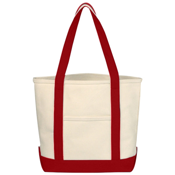 Budget Custom Small Heavy Cotton Canvas Boat Tote Bag