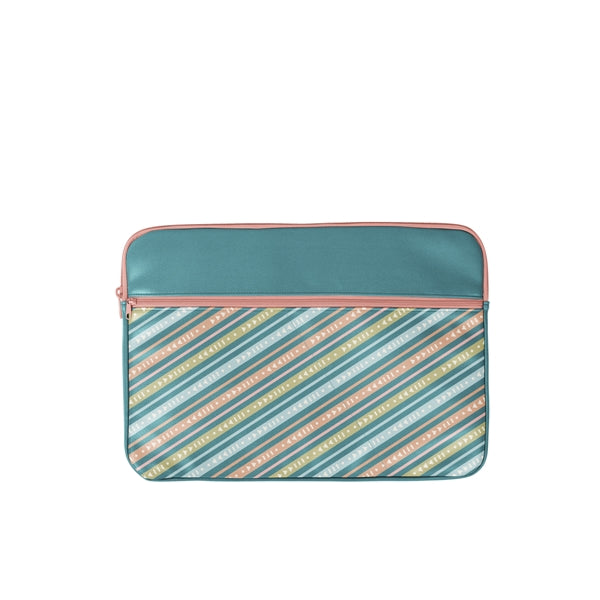 Zippered Pocket Laptop Sleeve - Vegan Leather - 13" - 15"