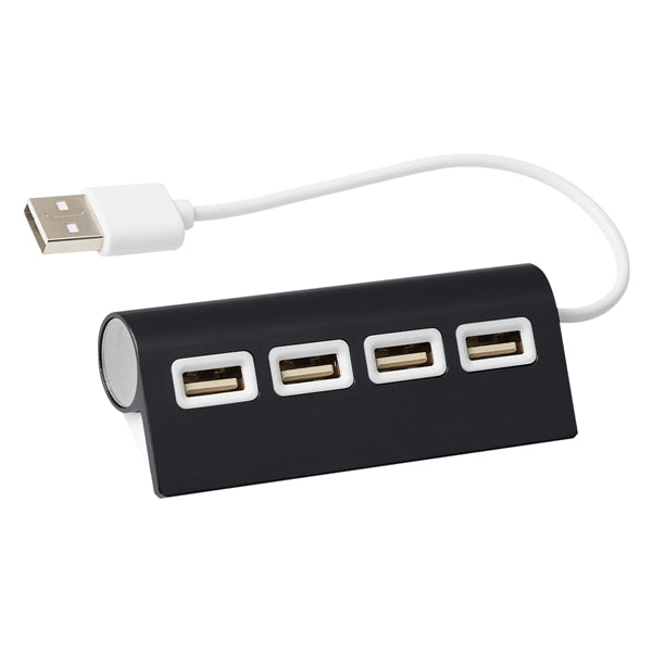 4-Port Aluminum Wave Usb Hub