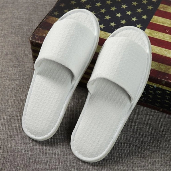 Waffle Closed Toe Hotel Slippers