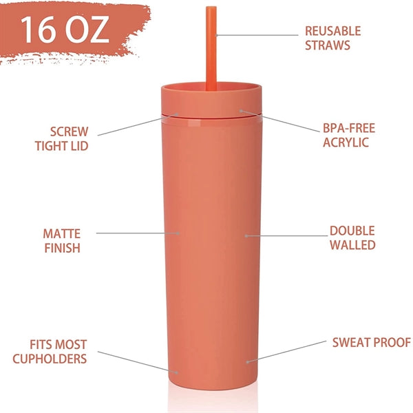 Skinny Matte Tumbler