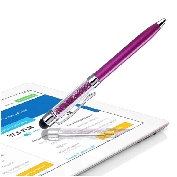 2 In 1 Stylus Crystal Ballpoint Pen