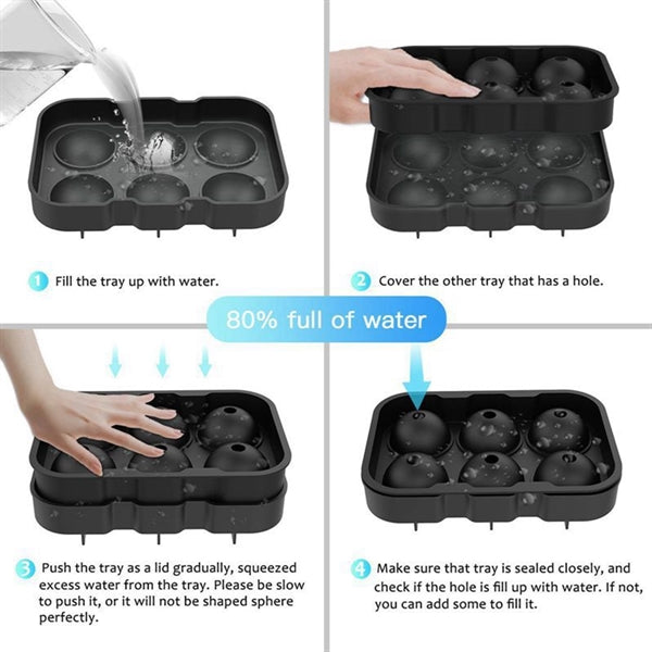 Ice Cube Trays Silicone Whiskey Ball Mold