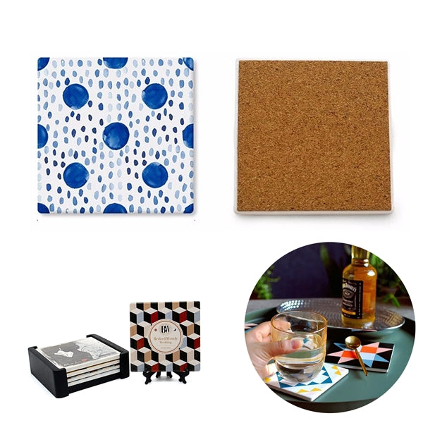 Round And Square Absorbent Ceramic Coasters