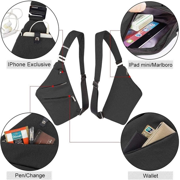 Waterproof Shoulder Backpack Sling Chest Bag