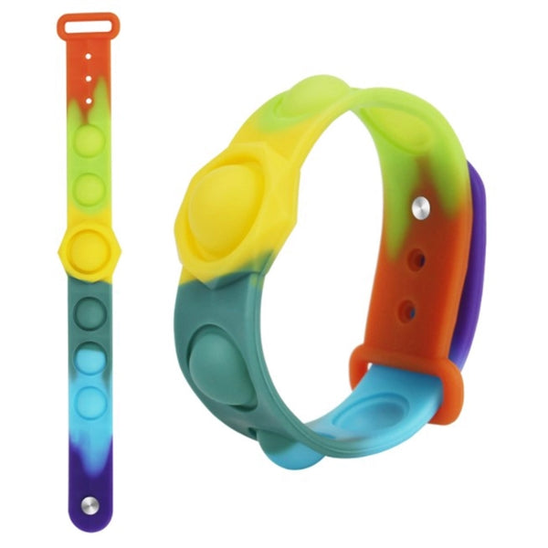 Colorful Push Bubble Sensory Fidget Bracelet Toy Wristband