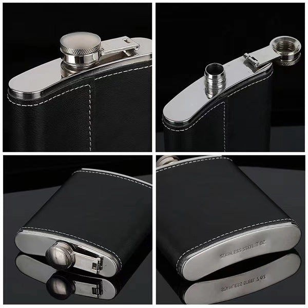 8 Oz Pocket Hip Flask With Funnel